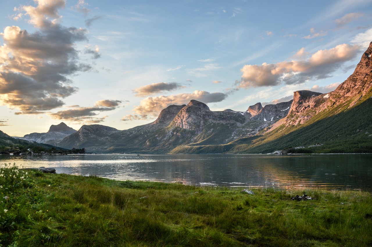 Home Mountain And Lake At Sunset 135157 1